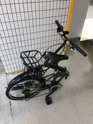 お取引終了】【ほぼ未使用】折り畳み自転車（取りに来られる方）