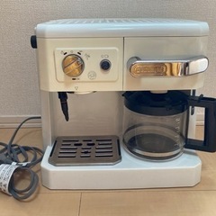 デロンギ コンビコーヒーメーカー BCO410J-w ホワイト