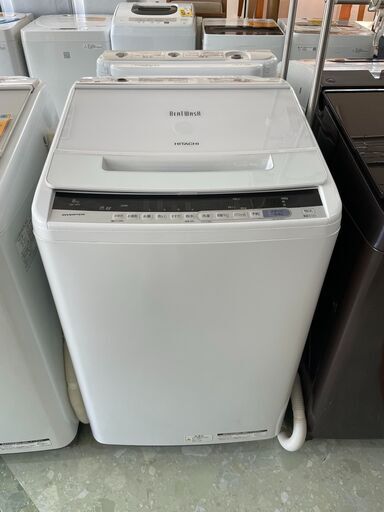 日立　８㎏洗濯機　ビートウォッシュ　BW-V80C(W) 2019年製　リサイクルショップ宮崎屋住吉店　22.8.14