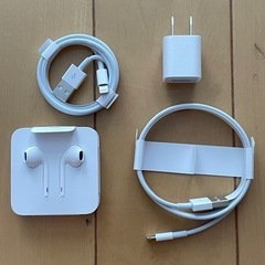 【受付終了】Apple純正ライトニングケーブル&イヤホン