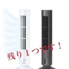 ② スリムタワーファン 扇風機（WH / BK）黒