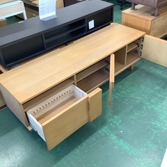 家具ならトレファク吉川店！！ かねたや家具 テレビボード ナチュラル ペン痕・ヤケ有