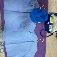 大鎌田保育園の園服、帽子、カバン