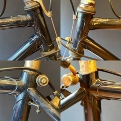 ラグが美しい三連勝のMTB。中野区引取り限定。リペイント。中古。要メンテナンス車。 ラグが美しい三連勝のMTB。中野区引取り限定。リペイント。中古。要