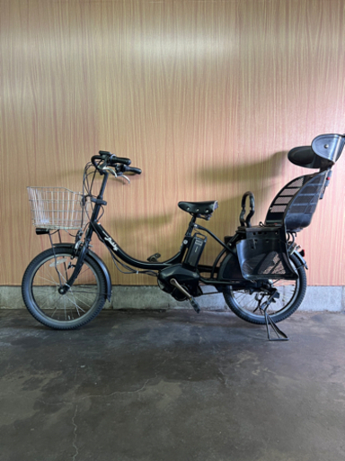 格安‼️ 子供乗せ 電動自転車 YAMAHA バビー  ブラック 20インチ 充電器 8.7Ahバッテリー付き❗️自宅引き取り割引き有り⭕️