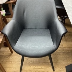 KH-53【新入荷　アウトレット】エルク&レッサー　ダイニング5点セット　黒×グレー