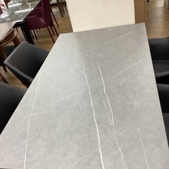 KH-53【新入荷　アウトレット】エルク&レッサー　ダイニング5点セット　黒×グレー