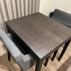 IKEA イケア エーケダーレン 伸長式テーブルセット ダ…