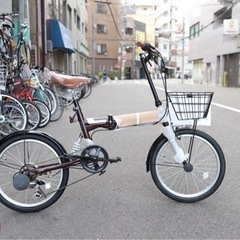 折りたたみ新車−20インチ茶色