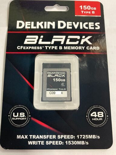 メモリーカード　デルキンデバイセズ DELKIN DEVICES DCFXBBLK150 [BLACKシリーズ CFexpress Type Bカード 150GB]