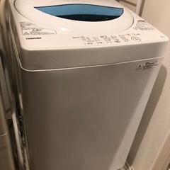 洗濯機　東芝5キロ2017年製　【予定者決定済】