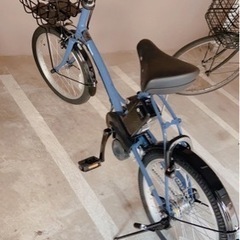 パナソニック Panasonic BE-ELGL033AV [小径タイプ電動アシスト自転車 グリッター グレイッシュブルー] パナソニック Panasonic BE-ELGL033AV [小径タイプ電動アシスト自転車