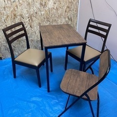 【取引決定】テーブルセット　椅子2脚+1脚　お得品！