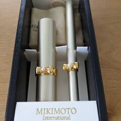 MIKIMOTO 本真珠のついたリップブラシとアトマイザーのセッ...