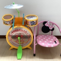 アンパンマンドラムセット、ミニーちゃん椅子