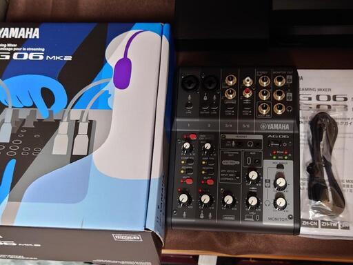 新品　開封品 YAMAHA AG06MK2 ブラック
