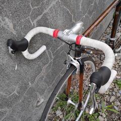 木目塗装が珍しいロードバイク 即乗りOK