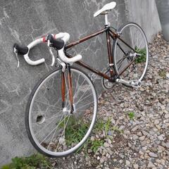 木目塗装が珍しいロードバイク 即乗りOK