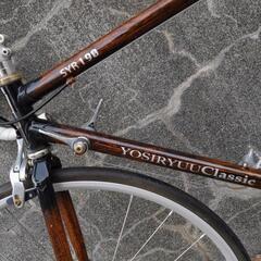 木目塗装が珍しいロードバイク 即乗りOK
