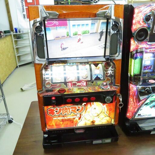 取り置き中】パチスロ実機 初代 キン肉マン 4リール コイン不要機付き