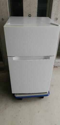 【美品】[配達無料]冷凍冷蔵庫　87L  オーヤマ製　2019年製  PRC-B092D
