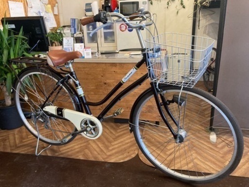 新車　ON BASE　27インチ　LEDオートライト　6段変速 Amazon | 27.5型 6段変速・LEDオートライト付 シティサイクル