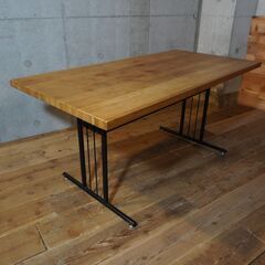 CRASH GATE(クラッシュゲート)/ノットアンティークスのGRIT(グリット) オーク無垢材 ダイニングテーブルです。ブルックリンスタイルなど男前インテリアにおススメのLDテーブル♪CH206