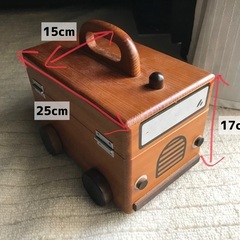 救急車型救急箱　木製
