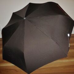 折りたたみ傘　新品　茶色ワンポイント