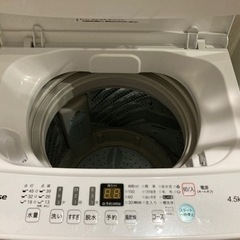 2021年　ハイセンス4.5kg洗濯機