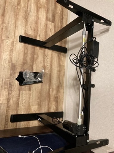FlexiSpot 電動式スタンディングデスク脚 EG1 昇降デスク ブラック（天 ...