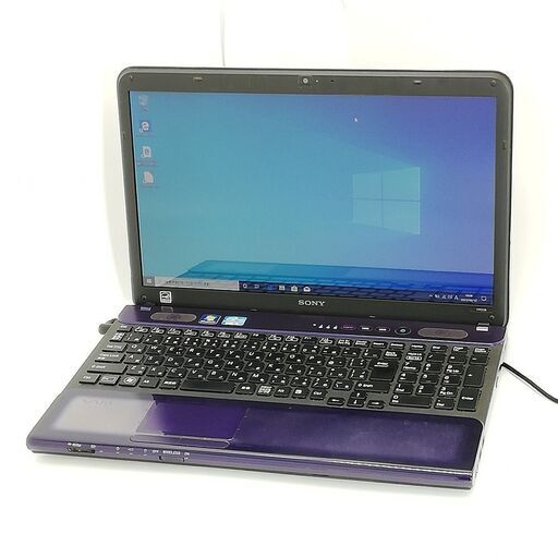 即使用可 15.5型 ノートパソコン SONY VPCCB28FJ 紫色 中古良品 第2世代 Core i5 4GB DVDRW 無線 Wi-Fi Windows10 Office