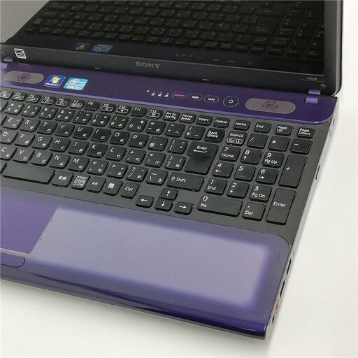 即使用可 15.5型 ノートパソコン SONY VPCCB28FJ 紫色 中古良品 第2世代 Core i5 4GB DVDRW 無線 Wi-Fi Windows10 Office