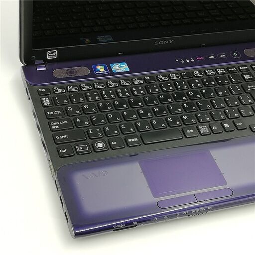 即使用可 15.5型 ノートパソコン SONY VPCCB28FJ 紫色 良品 第2世代