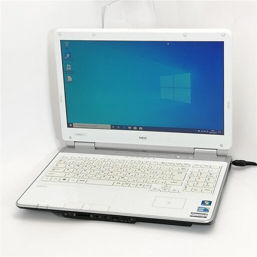 即使用可能 Wi-Fi有 15.6型 NEC ノートパソコン PC-LL750CS6W ホワイト 中古良品 Core i5 4GB BD-R 無線 Windows10 Office