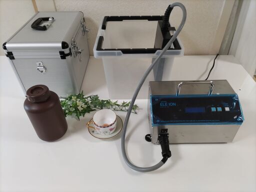 食塩電解イオン水生成器（ナチュラルエレイオン）特許取得済み　特開2019-30857　製造元：株式会社スカイエンタープライズ