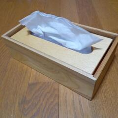 【決まりました】手作り　木製ティッシュボックス