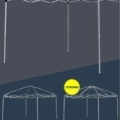 ほぼ未使用 ワンタッチタープ 3m×3m アルミフレーム強化ver 専用蚊帳付