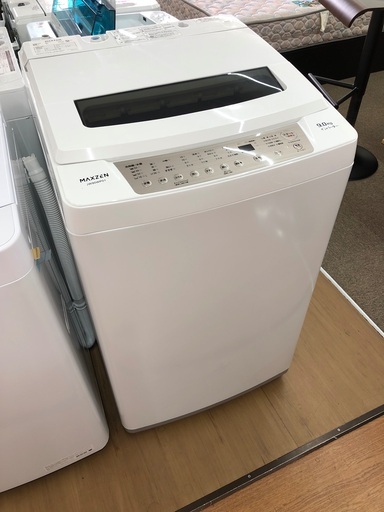 【店頭受け渡し】9.0kg  全自動洗濯機　MAXZEN   JW90WP01   2021年製　中古品　(18)
