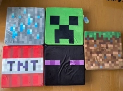 Minecraft スツールクッション 5枚セット | faculdadeuninorte.com.br