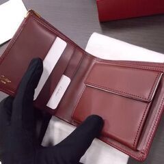 Cartier 折りたたみ財布 マスト ドゥ カルティエ 2つ折 ボルドー マストライン 未使用品 外箱/ギャランティ付き 札幌市東区 新道東店
