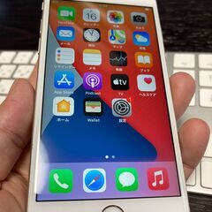 取引中【美品】iphone6s シルバー 16GB 初期化・最新...