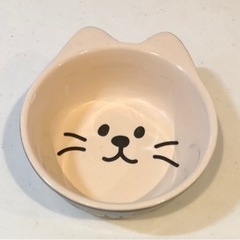 犬　ペット用　陶器エサ皿