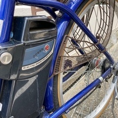 譲り先決定】電動自転車ブルー