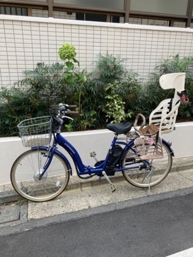 【譲り先決定】電動自転車ブルー