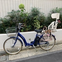 【譲り先決定】電動自転車ブルー
