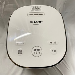 SHARP🌟ジャー炊飯器🌟2020年製🌟パンも焼ける炊飯器🌟3合炊き