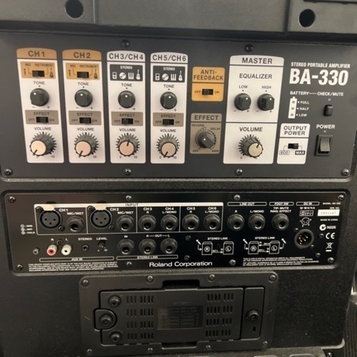 電池駆動マルチアンプRoland BA-330