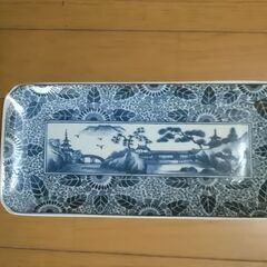 和皿　長方形　三洋陶器　林斉窯　17.5Ｘ12.5ｃｍ　高…