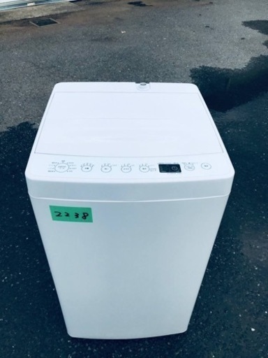 ✨2018年製✨2238番 TAG label✨電気洗濯機✨AT-WM45B‼️